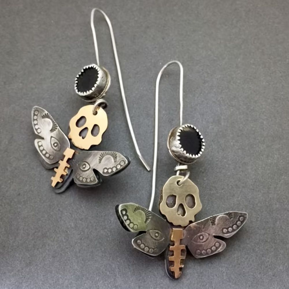 Skull Drop Earrings #2432